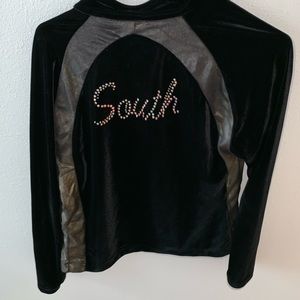 Velvet jacket with embellishments